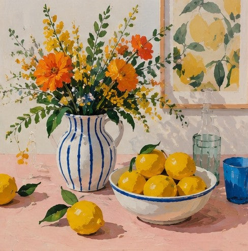 Lemons and Flowers