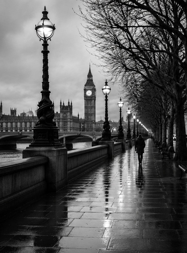 London Riverside after Rain
